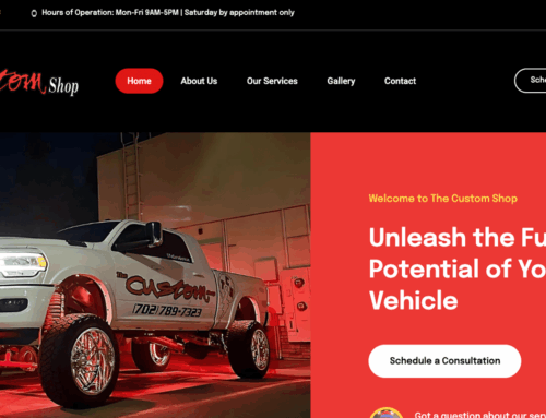 Website Design Las Vegas – The Customs Shop
