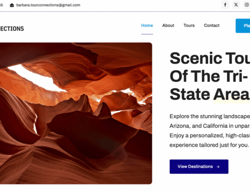 Website Design Las Vegas – Tour Connections Vegas